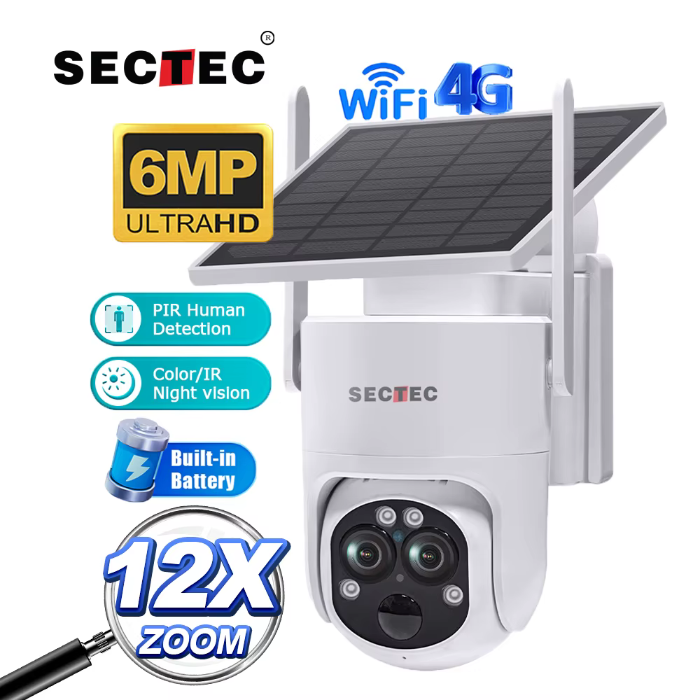 SECTEC 6MP WiFi CCTV Security Camera