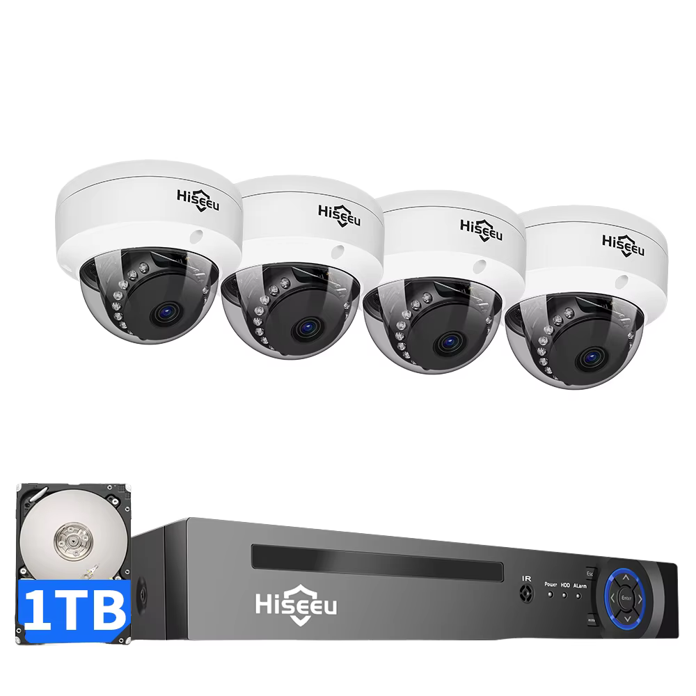 Hiseeu 5MP POE Camera System Kit
