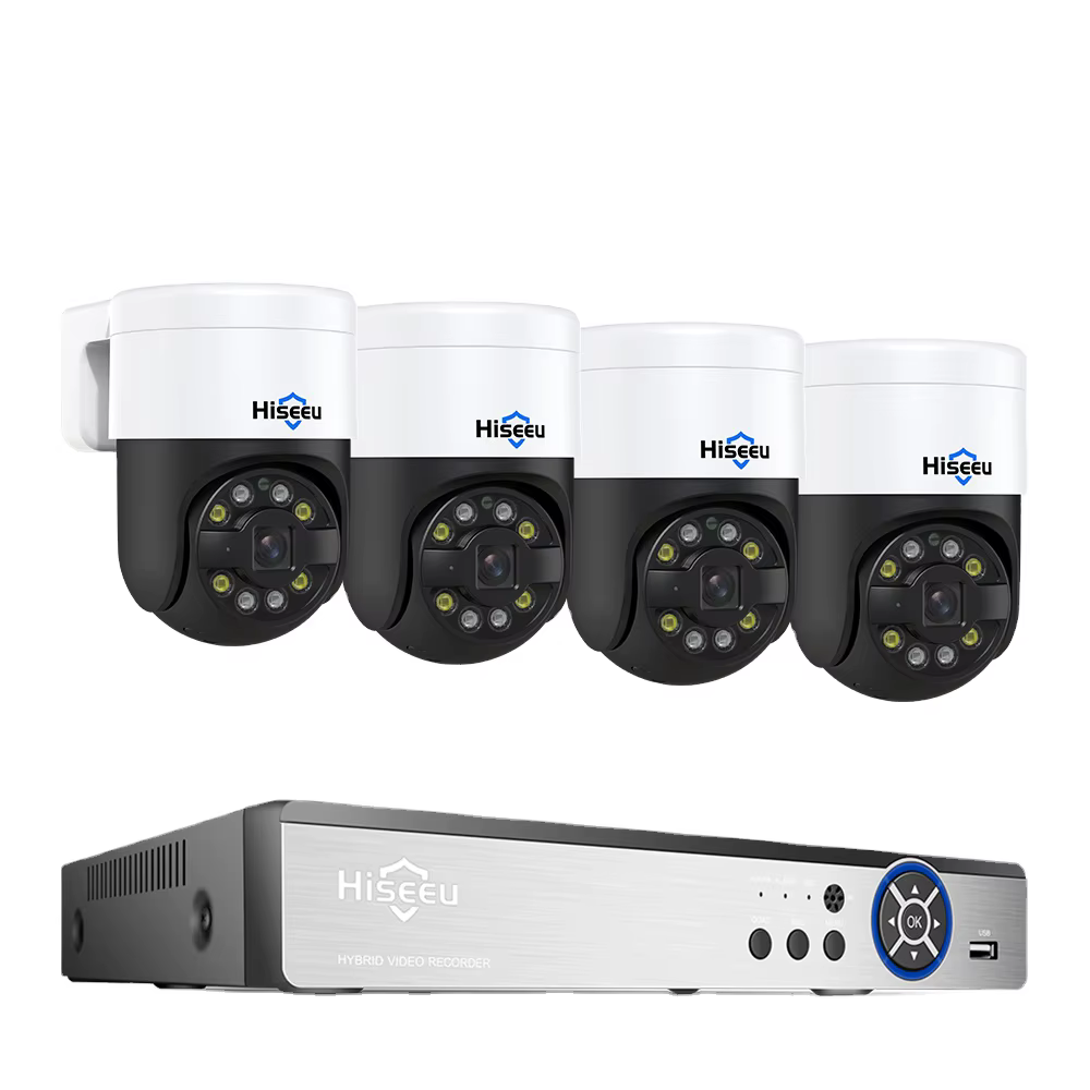 Hiseeu 8Ch 8Mp Poe Outdoors Dome