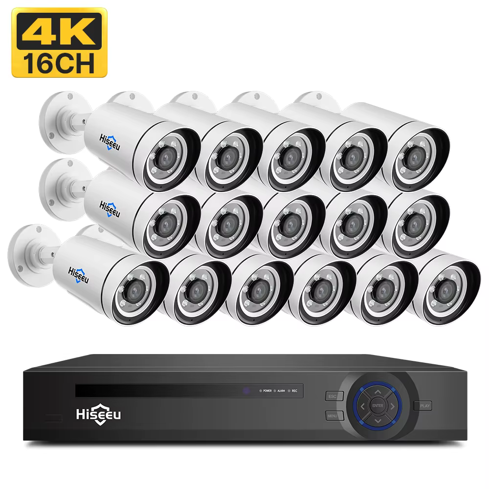 Hiseeu 4K 16channel HD 8mp AI