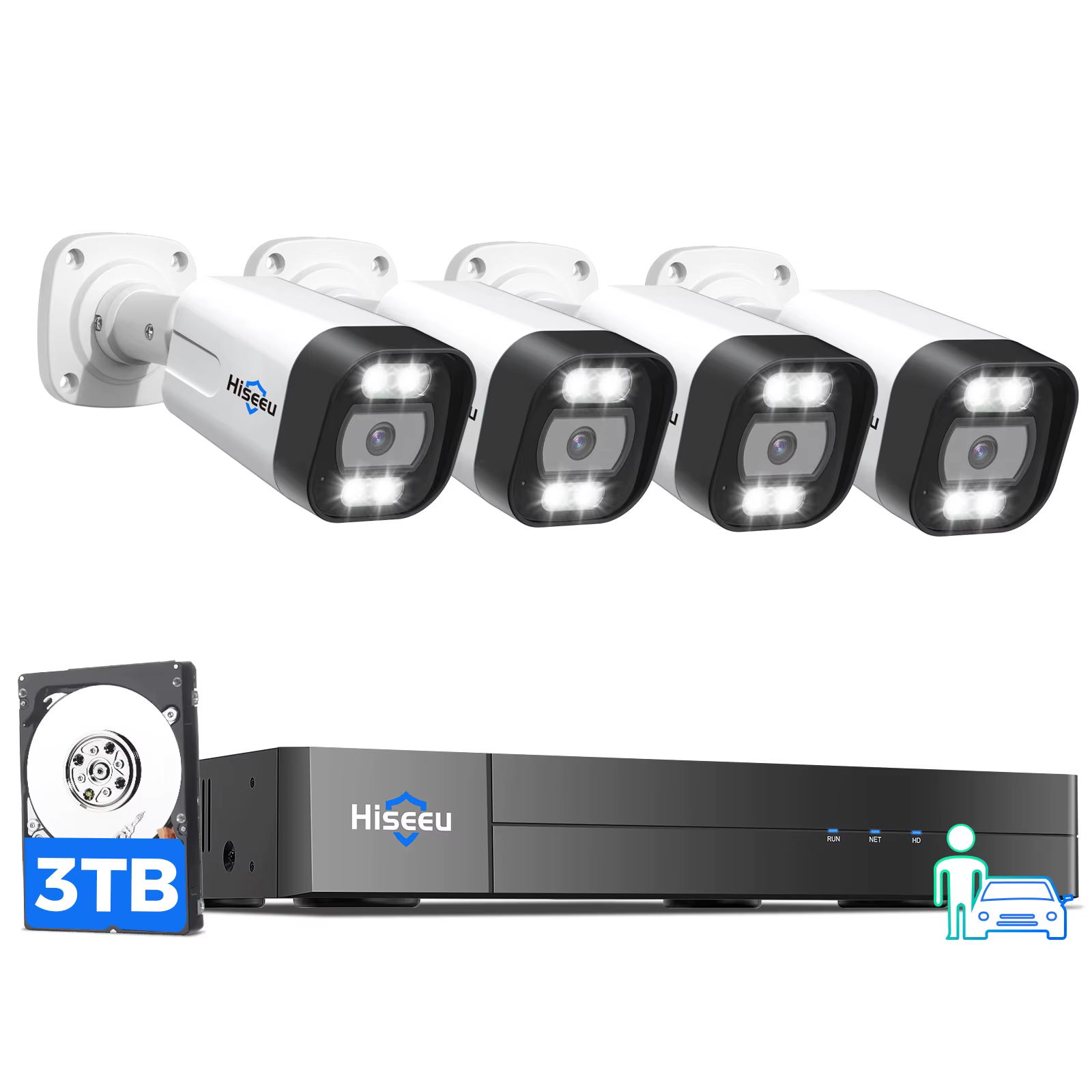 Hiseeu 5MP H 265 Face Detection