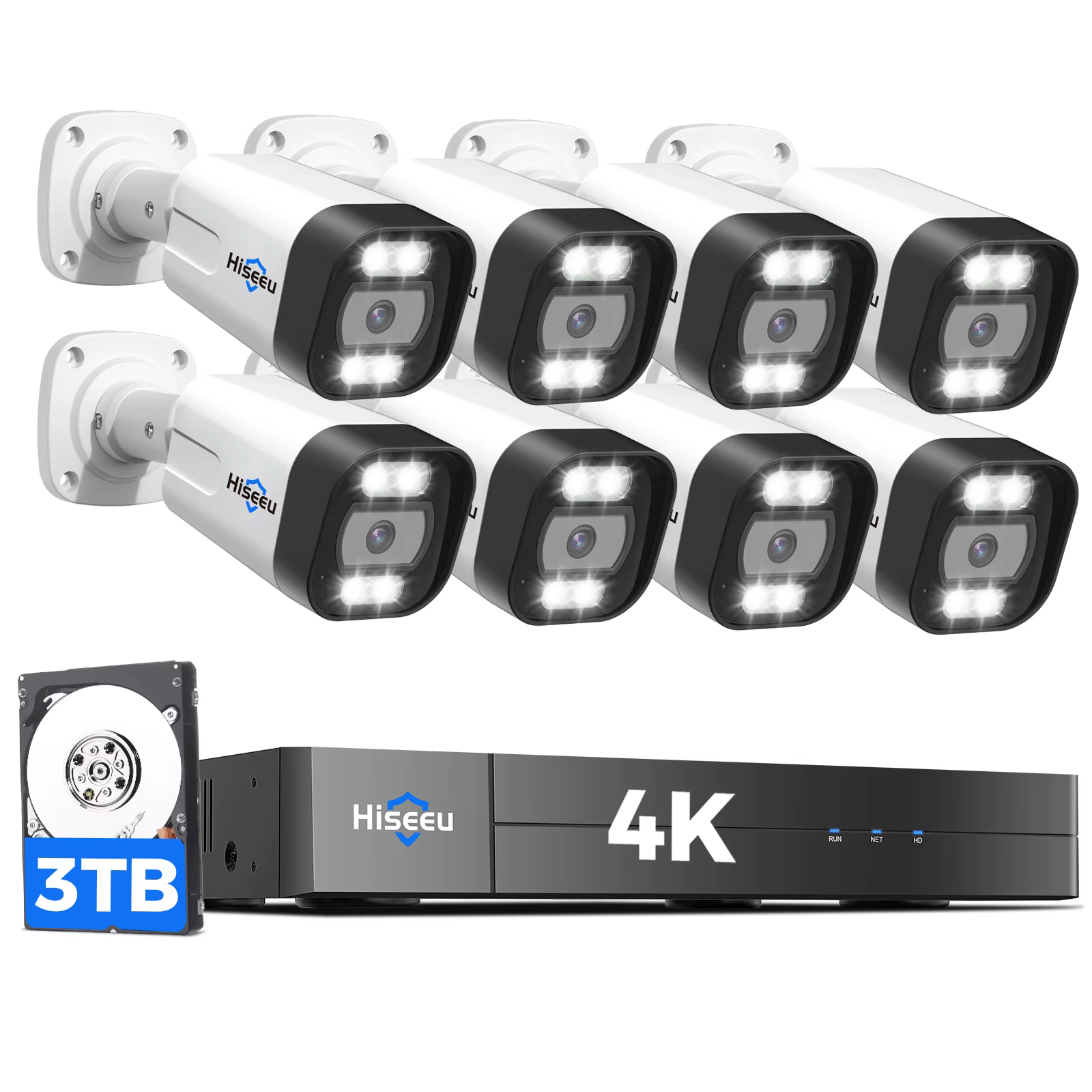 Hiseeu 5MP IP67 Waterproof Outdoors Kit