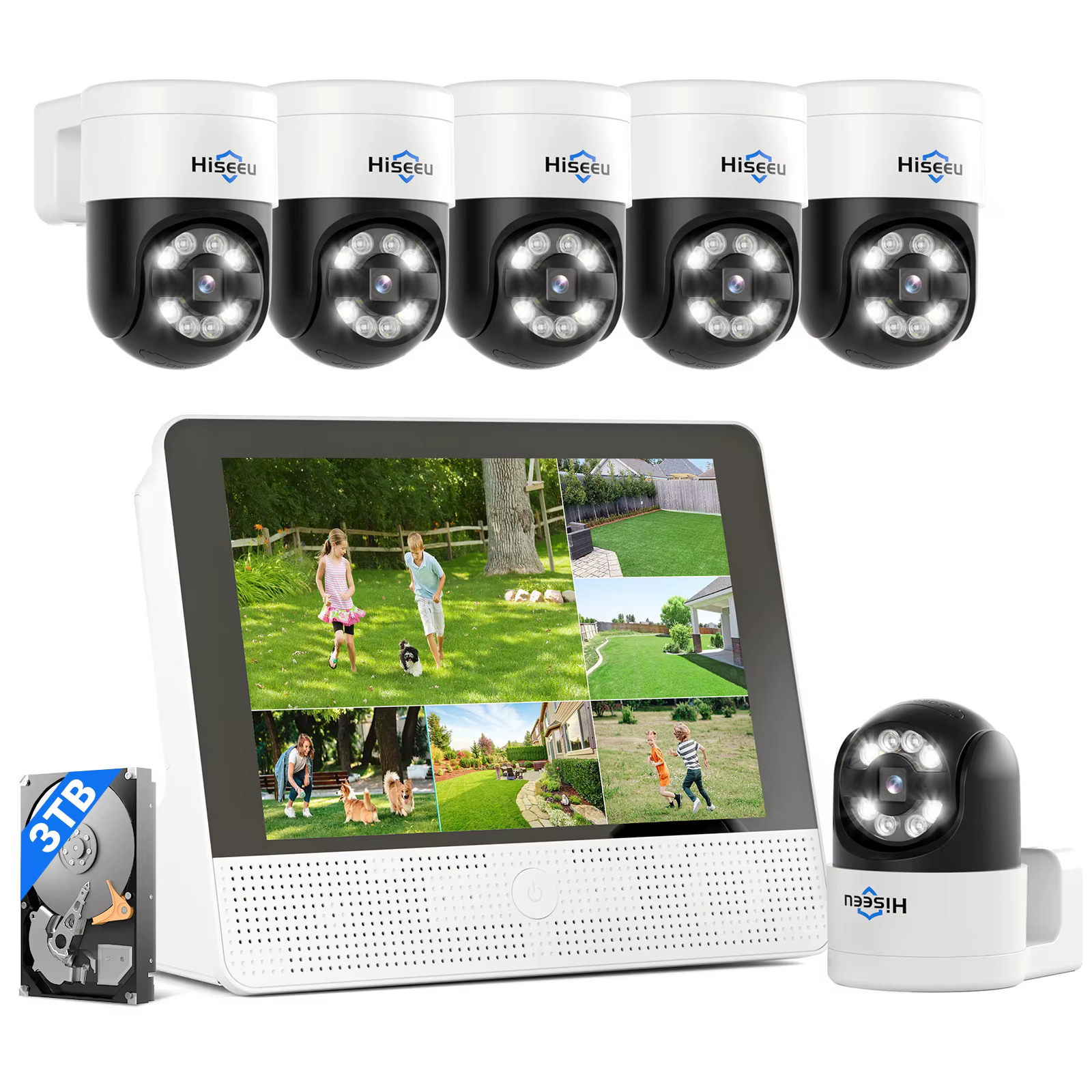 Hiseeu 5MP Ptz POE Camera 12