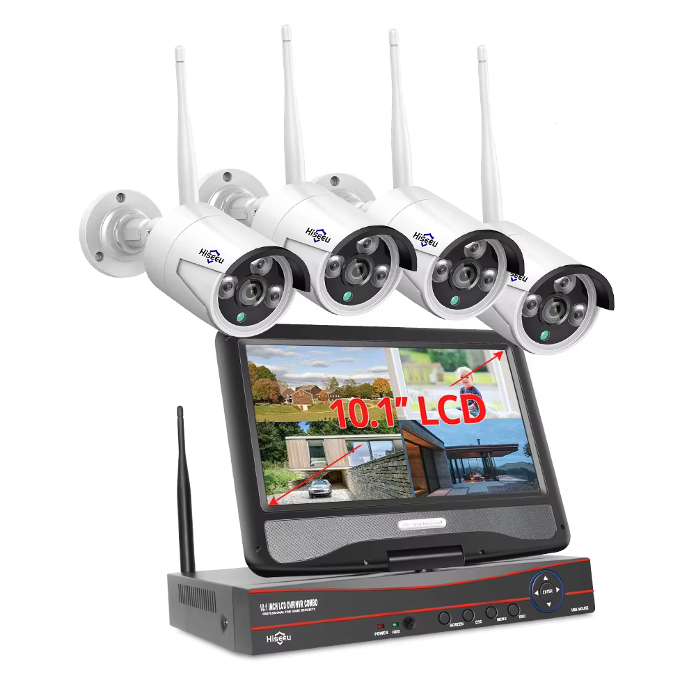 Hiseeu 4CH Wireless Security Cameras NVR