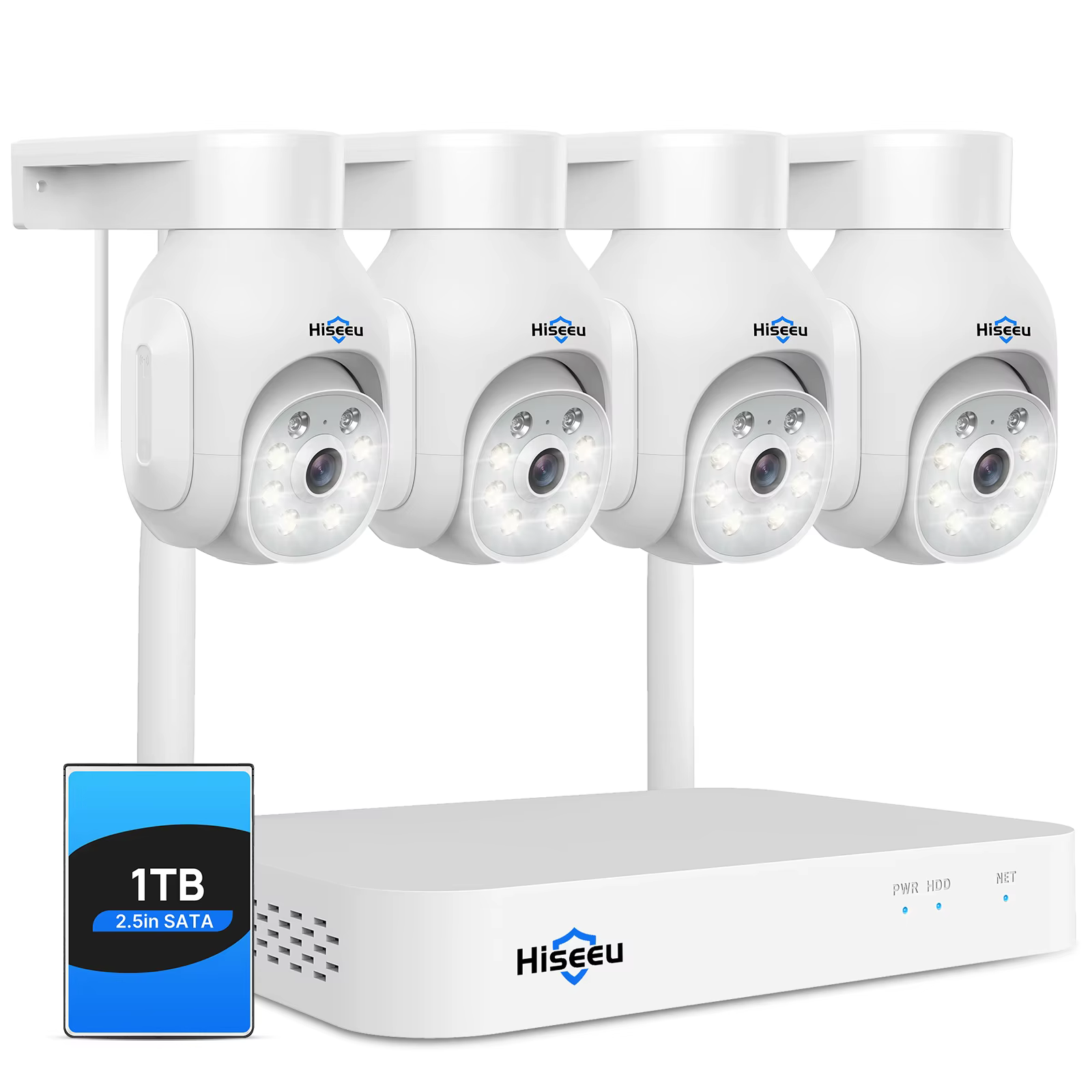 Hiseeu WiFi 5MP PTZ Digital Zoom
