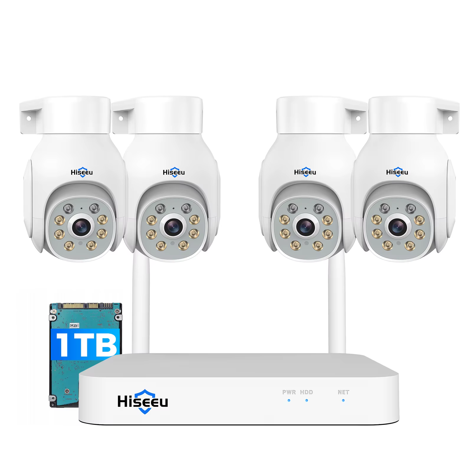 Hiseeu Home Security Camera System Wireless