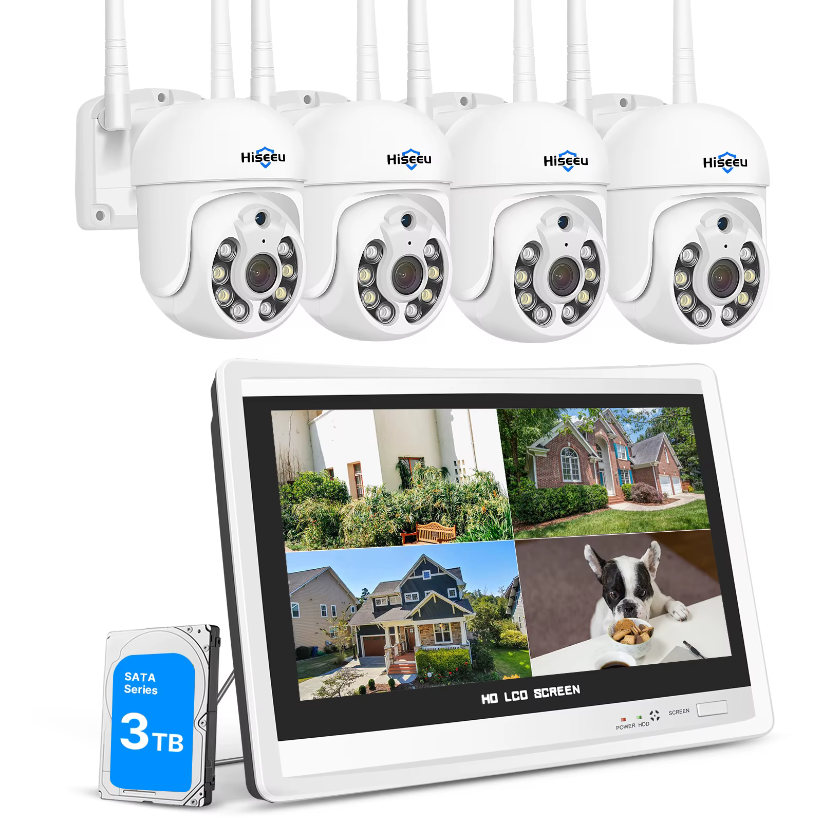 Hiseeu Wireless Security CCTV Camera System