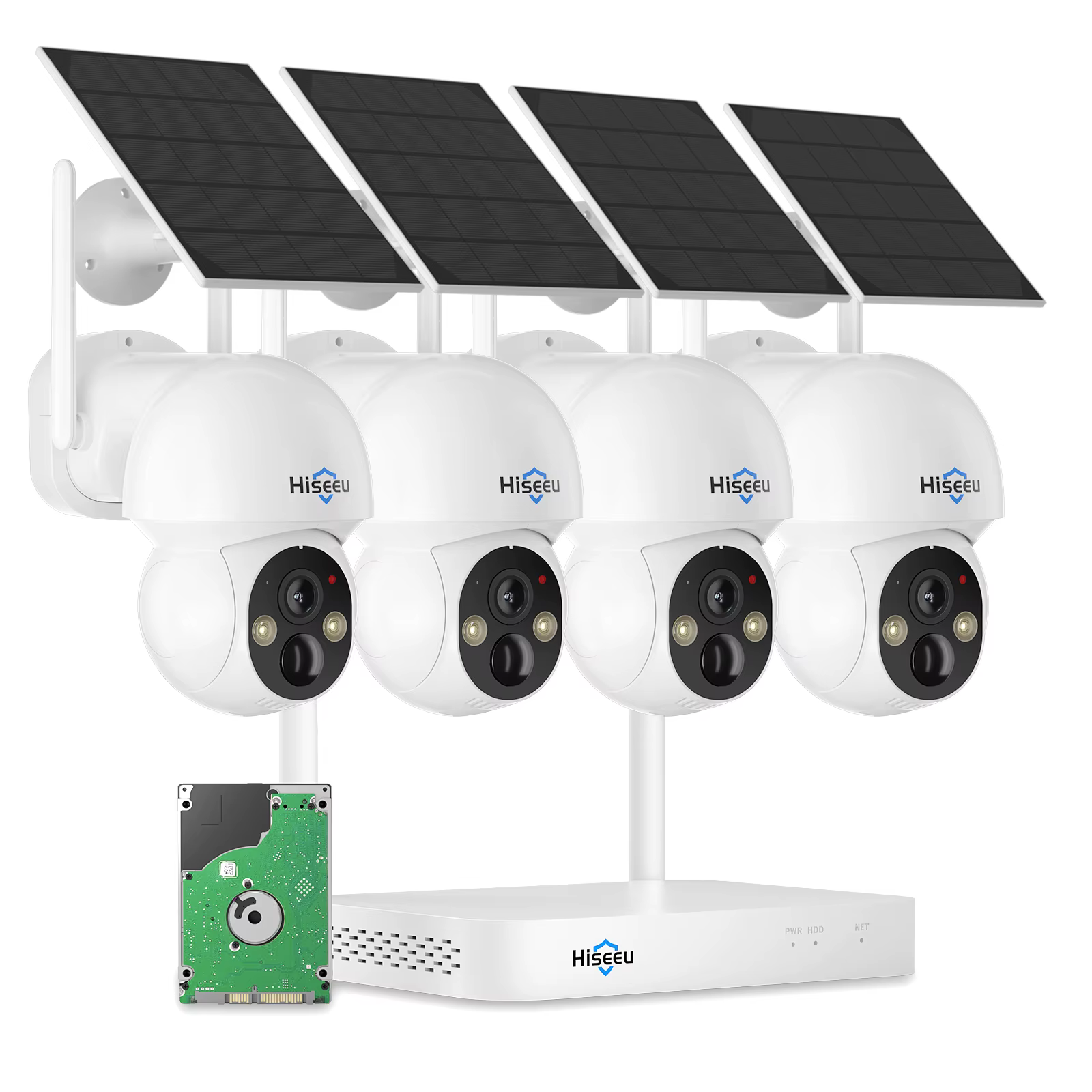 4CH HD Color Night Vision Wireless