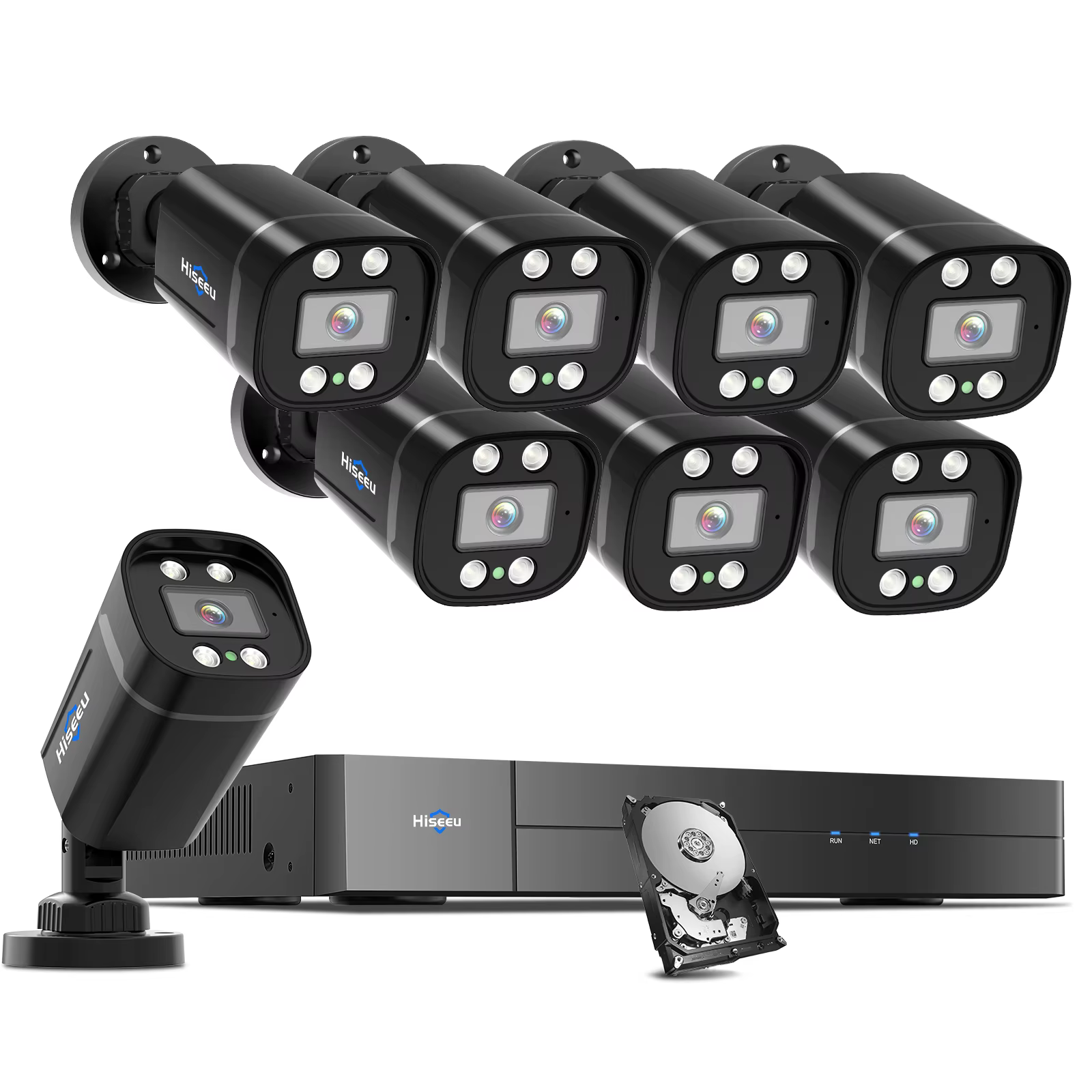 Hiseeu 8 Channel AHD Security Camera