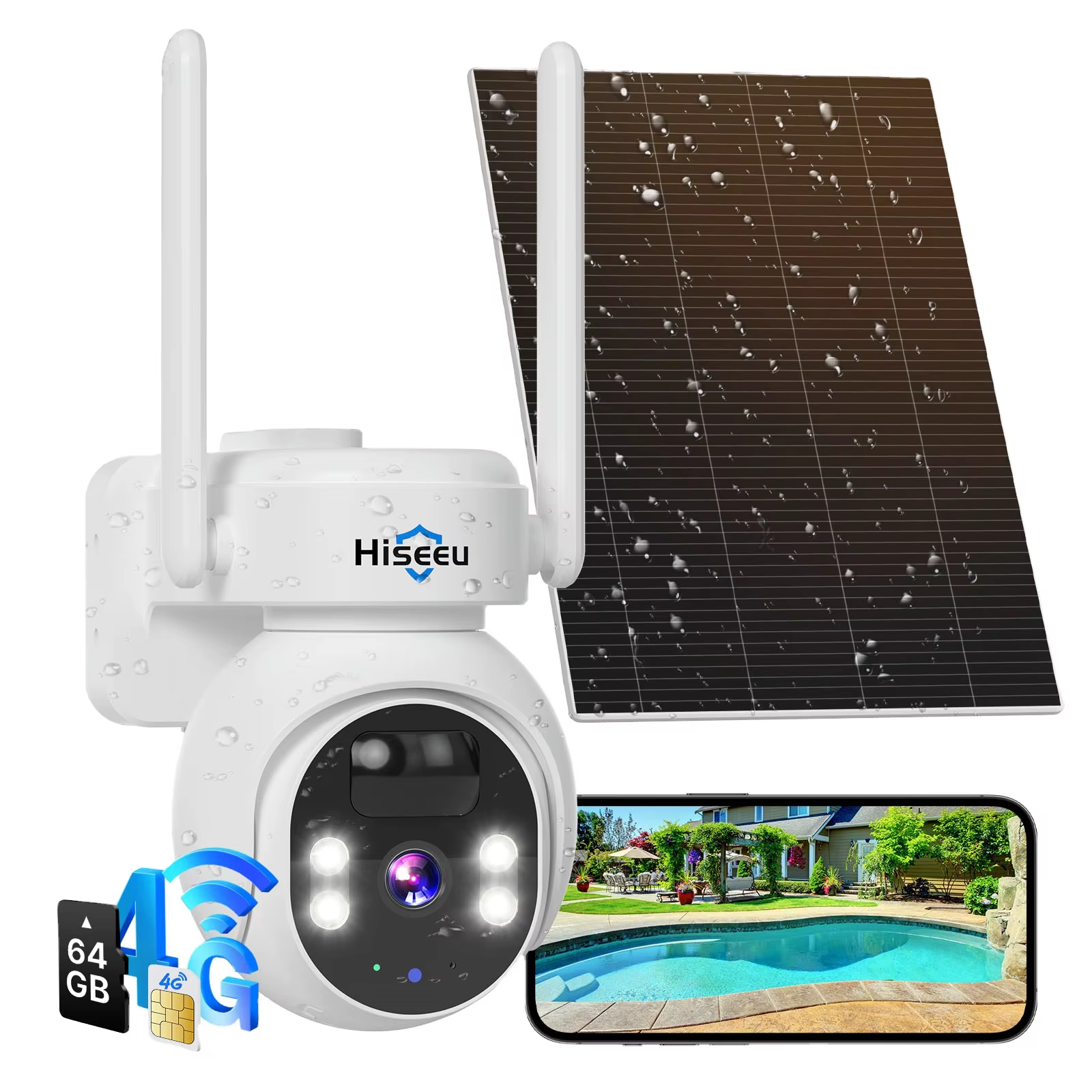 Hiseeu 4MP 4G Alarm Full Hd