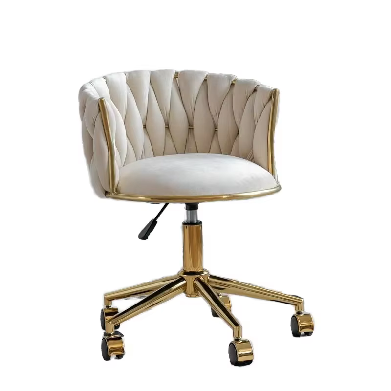 Luxurious Golden Nail Accent Chair Home