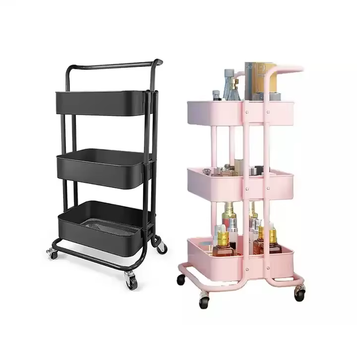 Multifunctional Salon Nail Cart With Storage