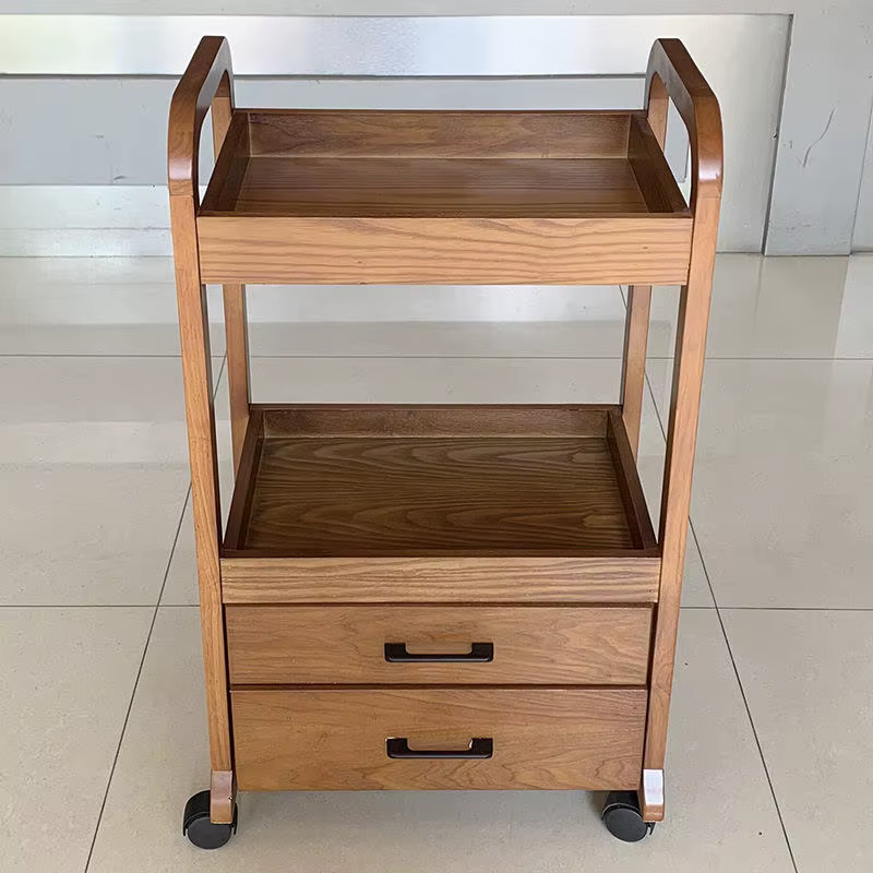 High Quality Double Drawers Solid Wood
