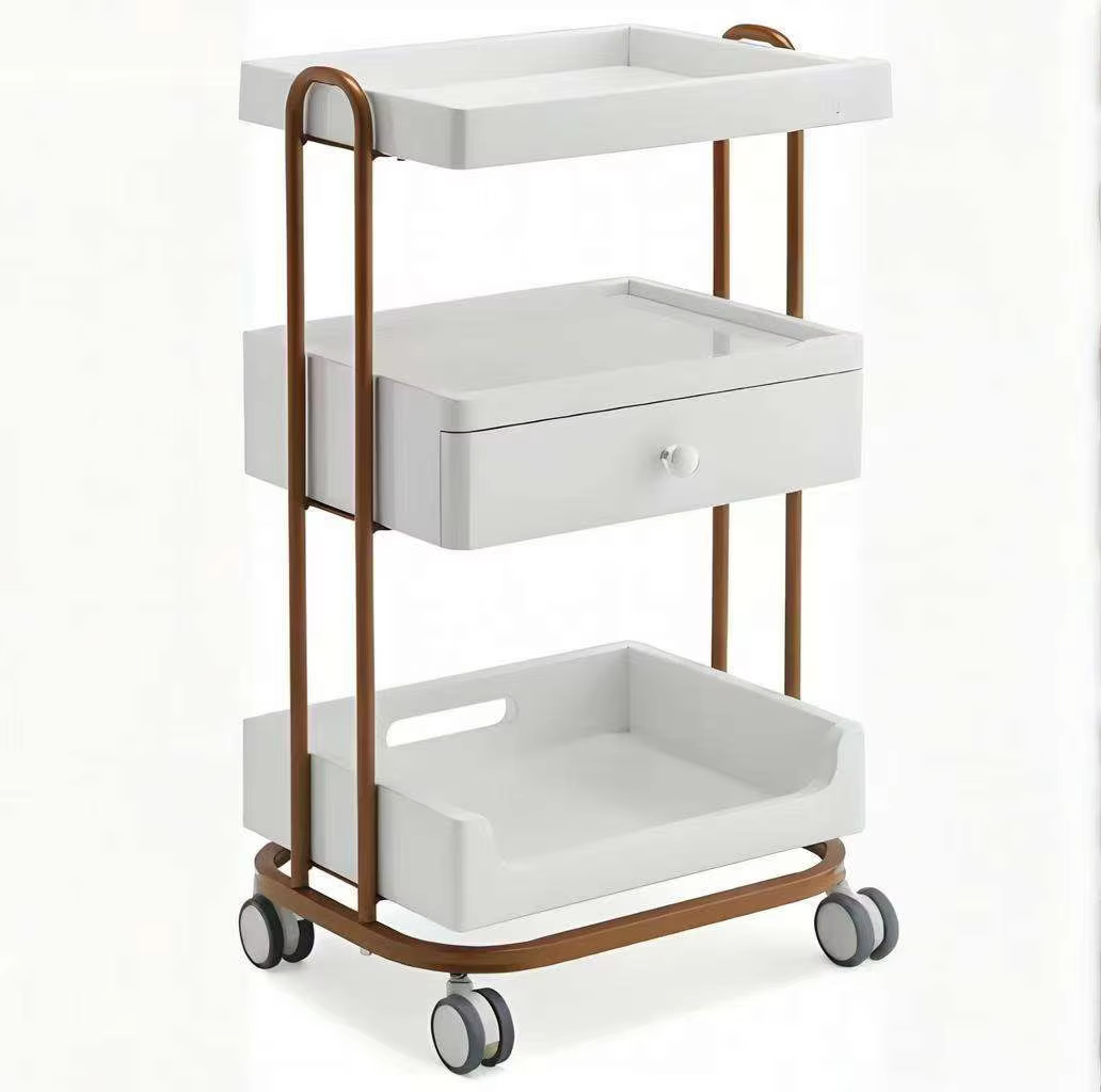 Modern Simple Beauty Massage Stainless Steel Salon Trolley