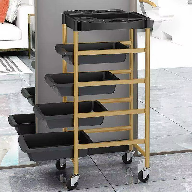 Luxury Multifunctional Stainless Steel Salon Trolley