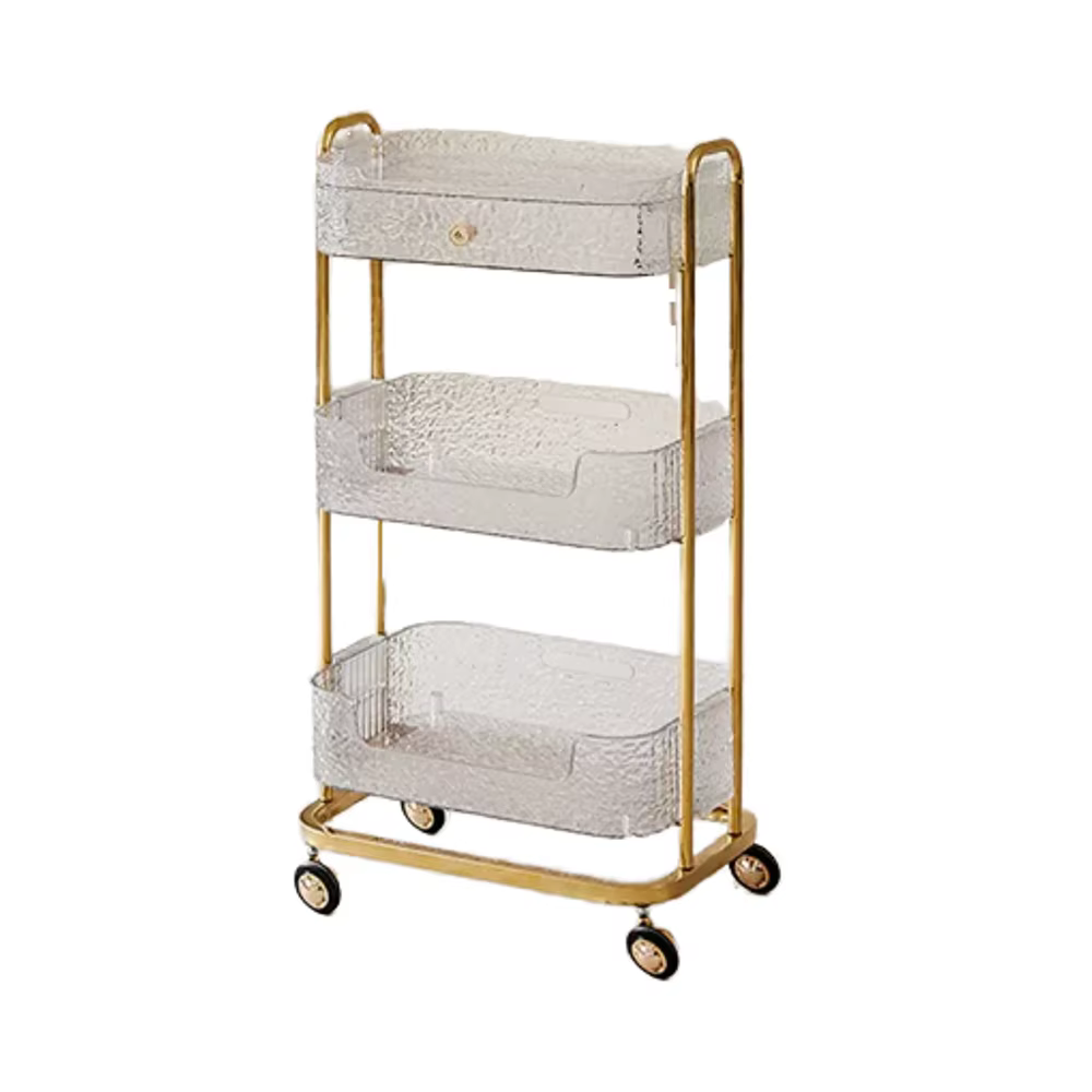 Hot Sale Professional Transparent Salon Trolley