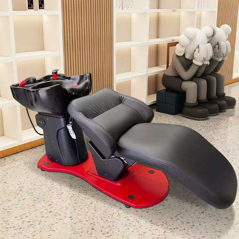 High-End Black Electric Shampoo Bed