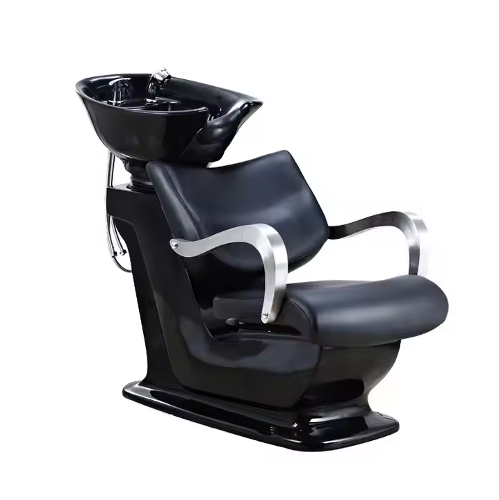 Modern Minimalist Metal Barber Chair For