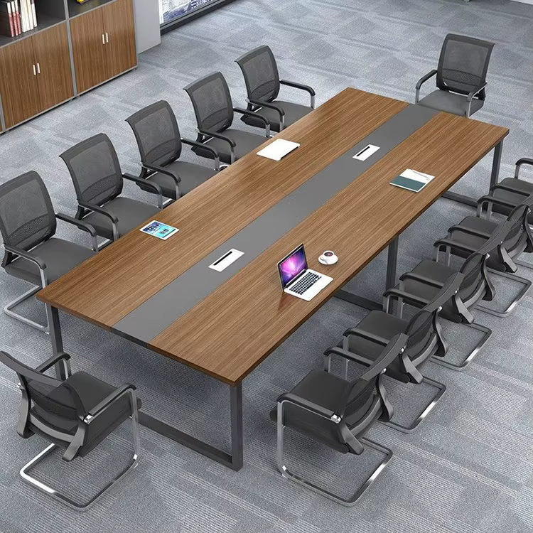 Factory Made Wood Conference Table Metal