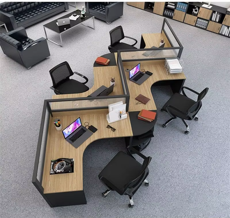 4 Seat Office Desk And Chair