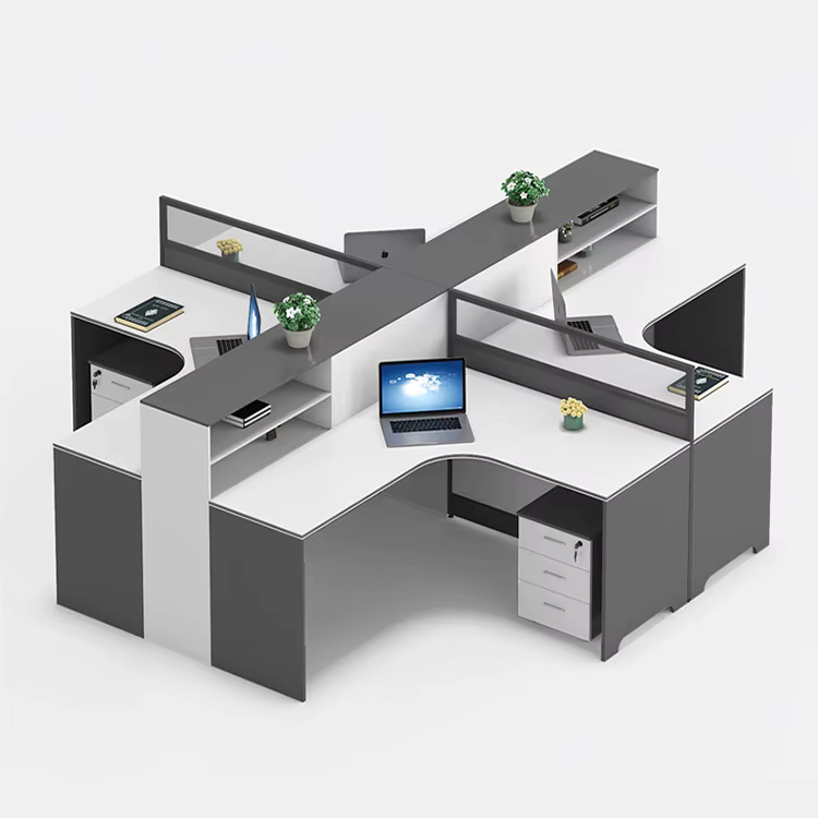 Modulation Office Furniture 4 Seater Office