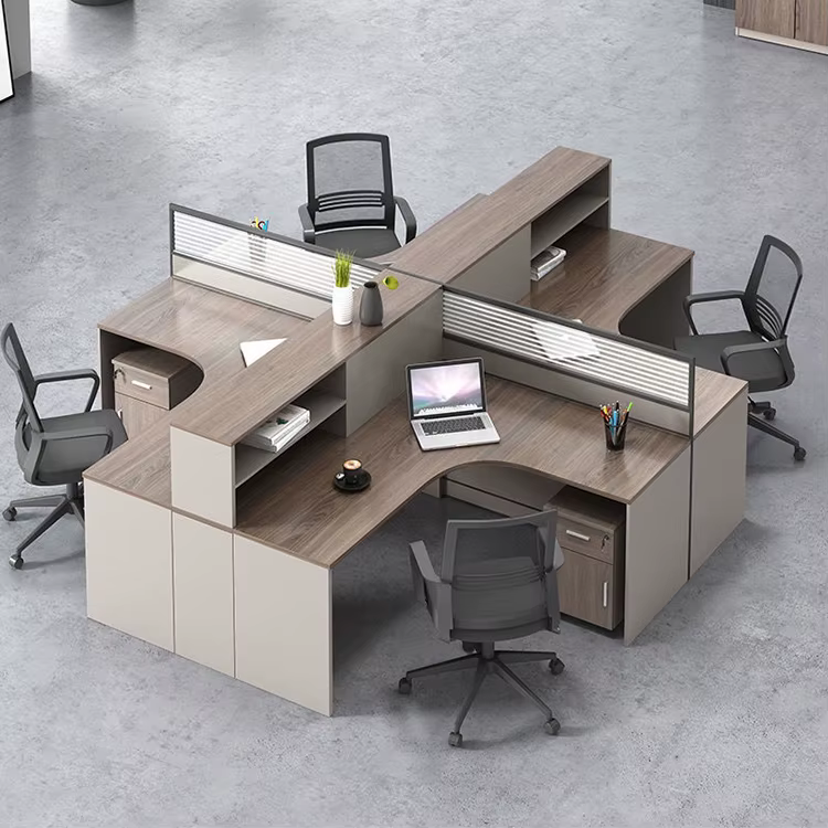 Modern Office Staff Desk L Shaped