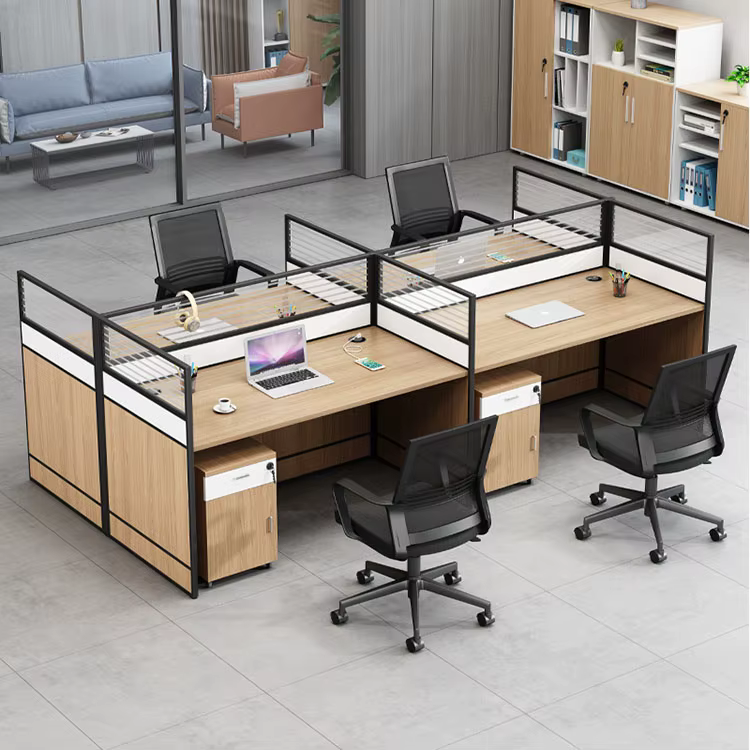 4 Way Call Center Office Desk