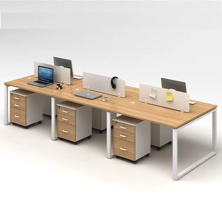 Office Space Desk With Locker Workstation