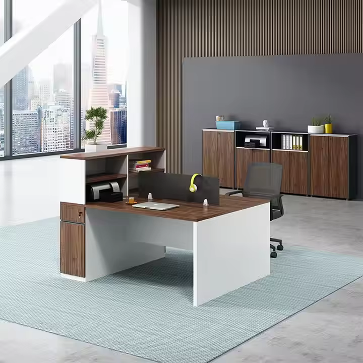 Wooden Office Desk Individual Staff Table