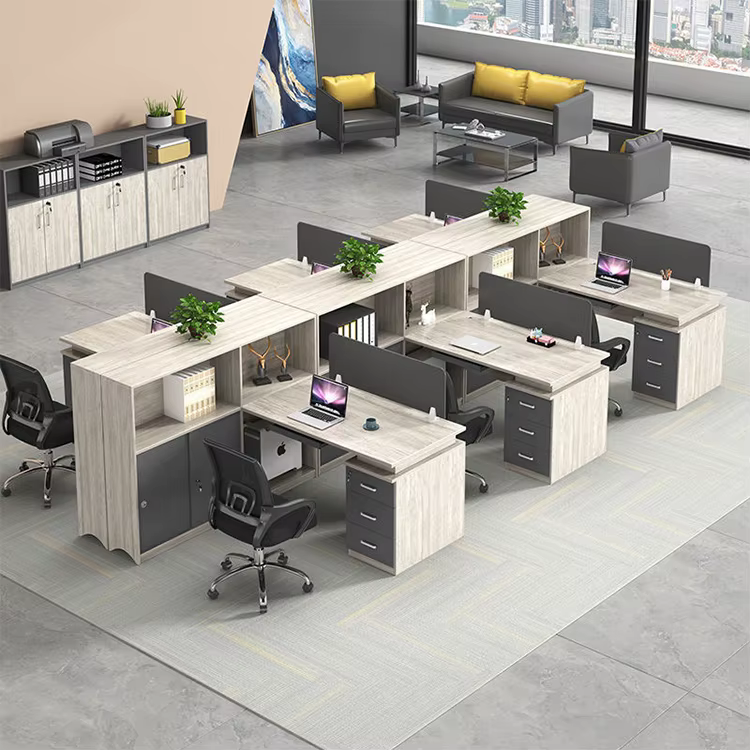 Workstations Office Furniture Cluster 6 Cubicles