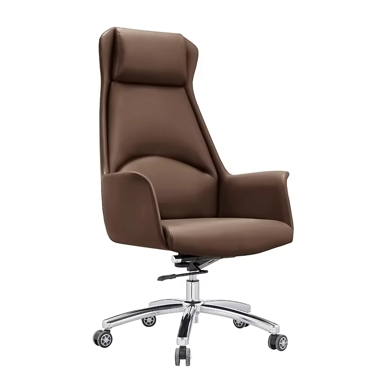Wholesale Office Furniture Brown Leather Boss