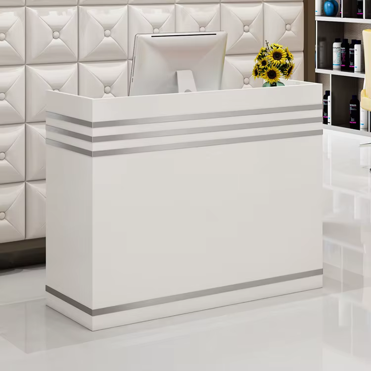 White Table New Wooden Counter Office