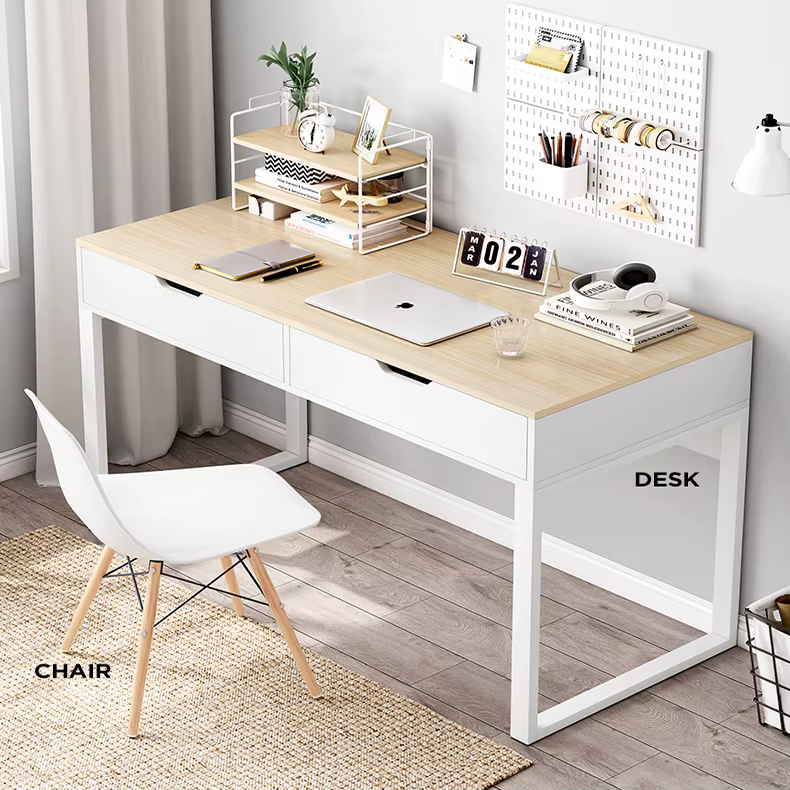 Computer Desk With 2 Drawer Study
