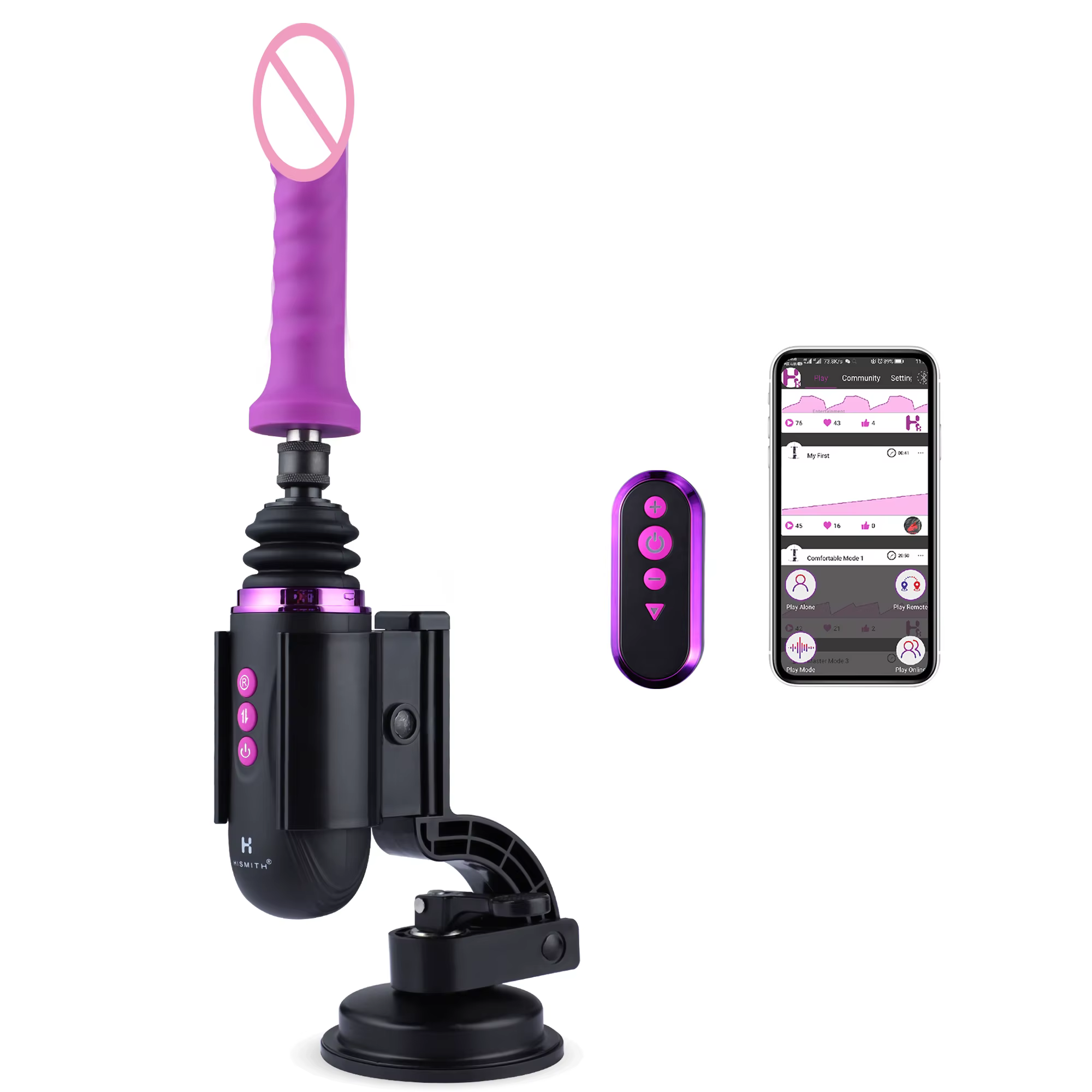 Hismith Capsule With Suction Mount Hand