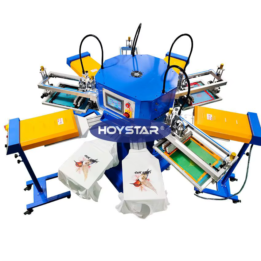 4 Color Rotary Automatic Serigrafia Maquina