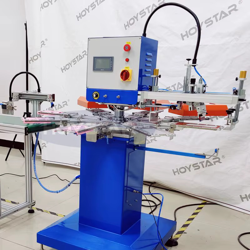2 Colors Rotary Screen Printing With