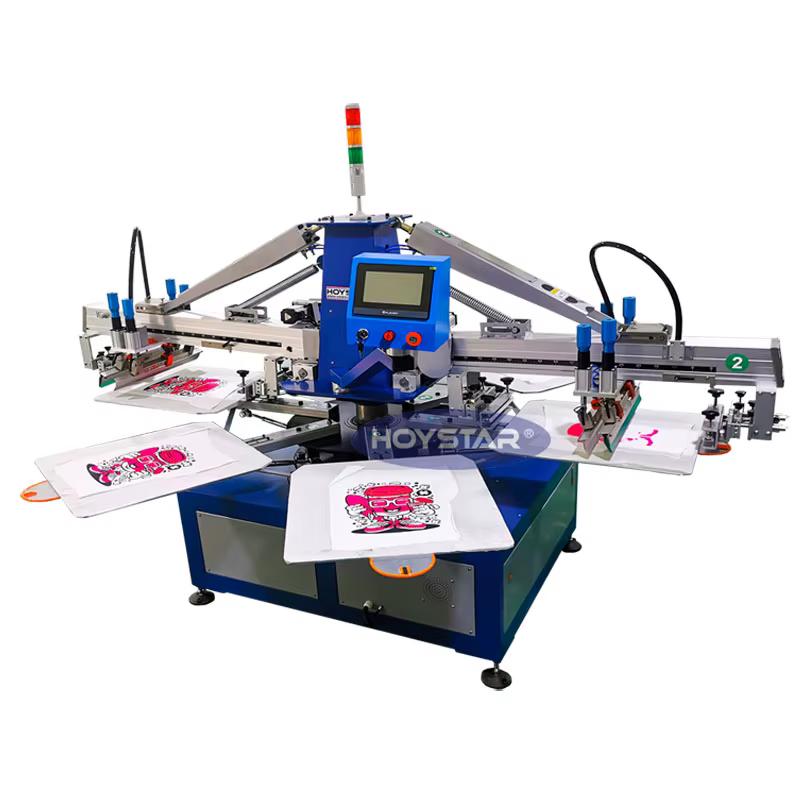 Two Colour Dryer Screen Printing Machine