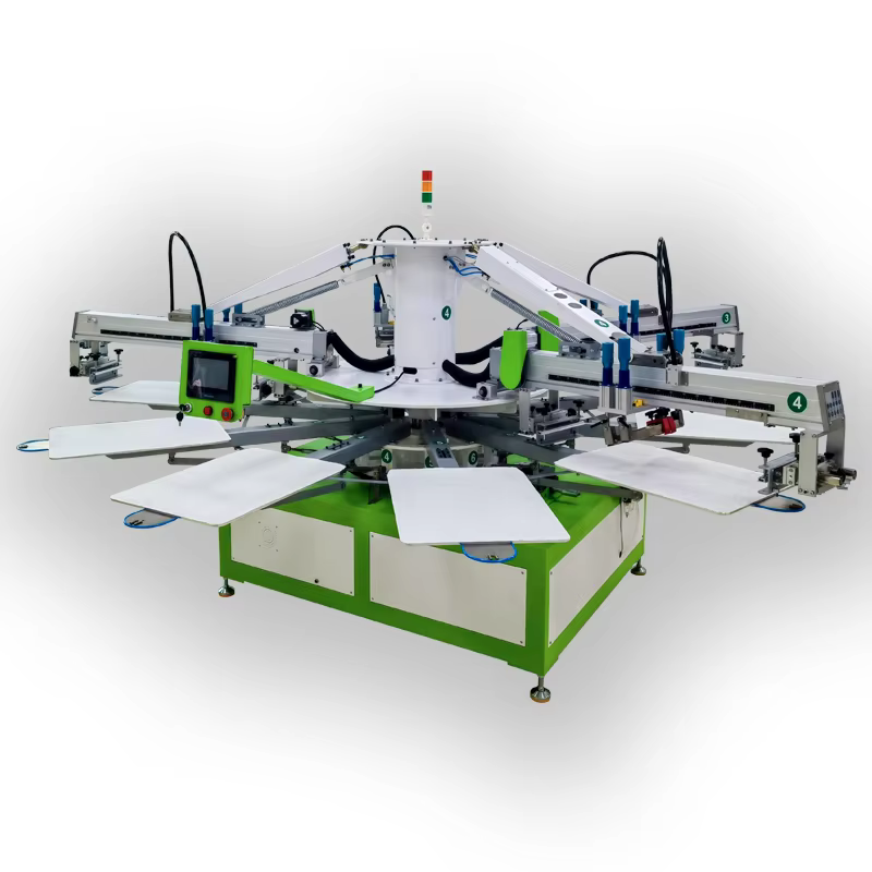 Automatic 4 Color Tshirts Octopus Screen