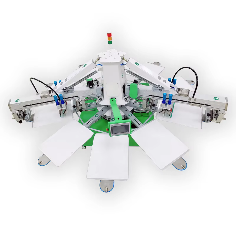 Two Color Ten Workstations Rotary Screen