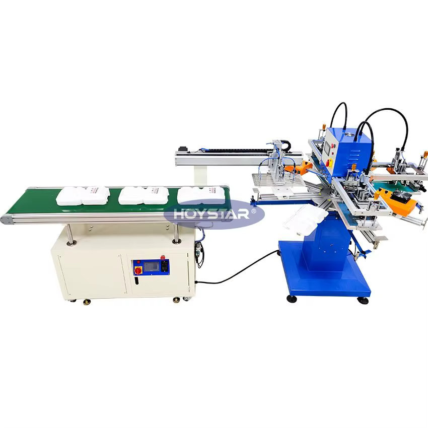 4 Color Automatic Rotary Screen Printing