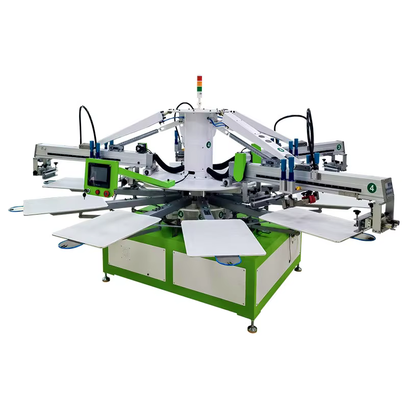 6 Color Octopus Automatic Screen Printing