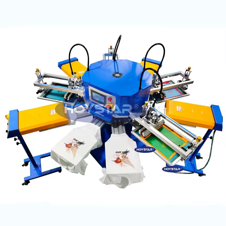 4color Screen Printed Machine Tshirts Mquina
