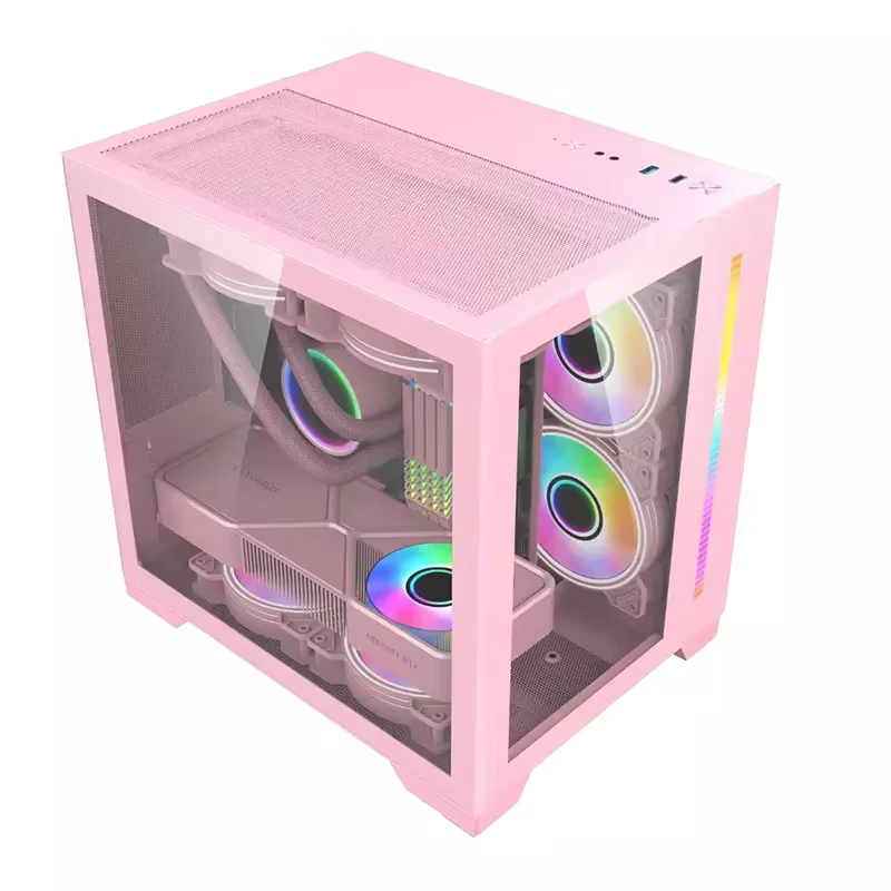 Phantom Black White PC Case USB