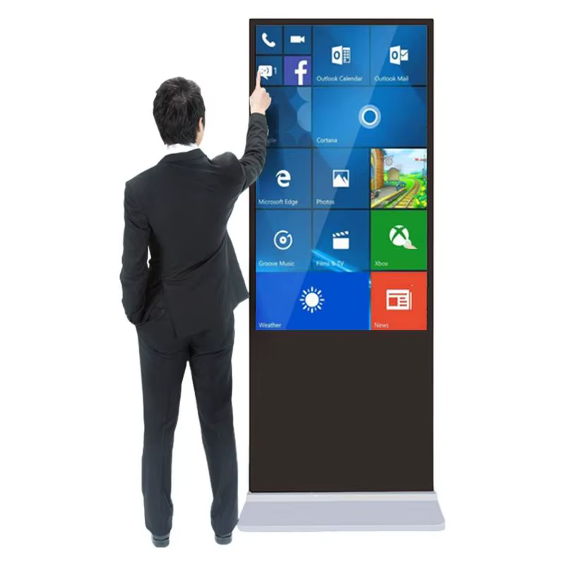 Dual Screen Floor Stand Digital Signage