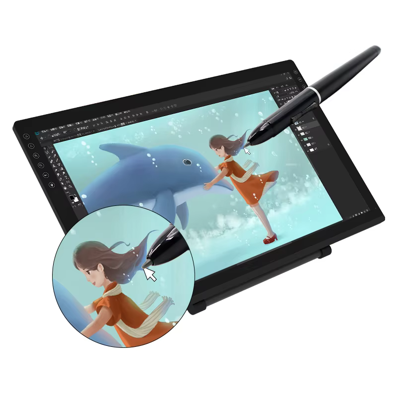 High Quality 1080P FHD 8192 Pressure Drawing Tablet  Electromagnetic Graphic Monitor For Artisits