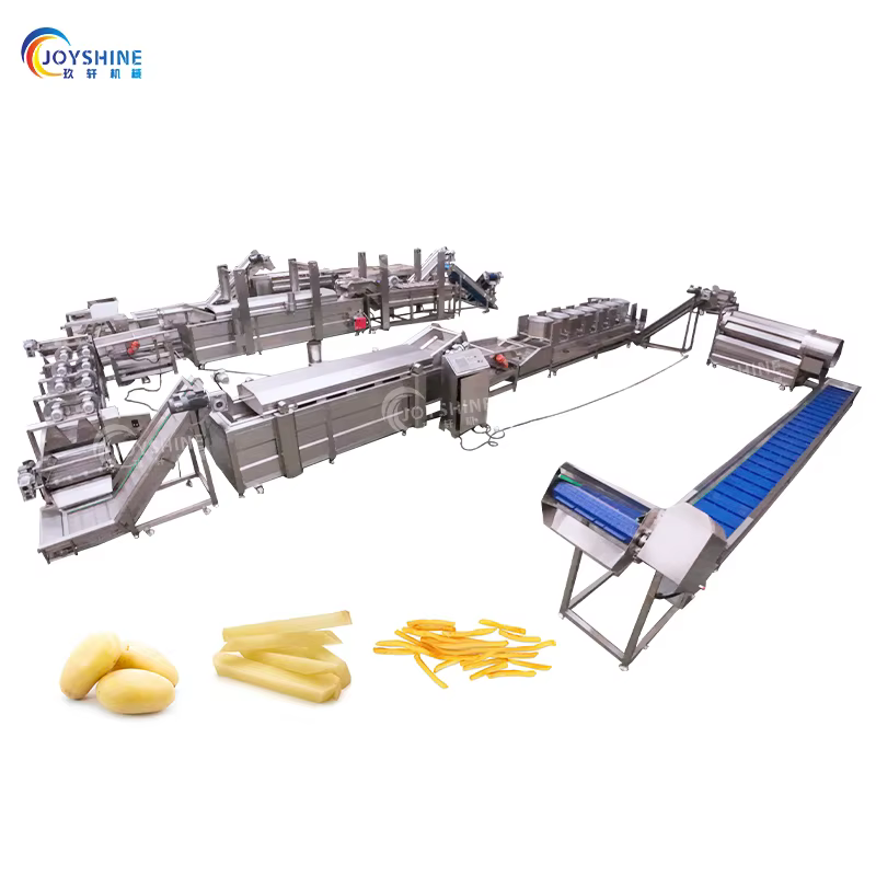 Hot Selling Fully Automatic Potato Production Line French Fry Banana Chips Making Machine Key Feature Fryer for Grain Products