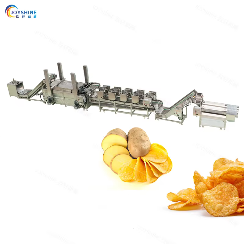 Joyshine 40kg/h Semi Automatic Batch Chips Maker Potato Chips Production Line Fruit & Vegetable Packaging Machine Small Scale