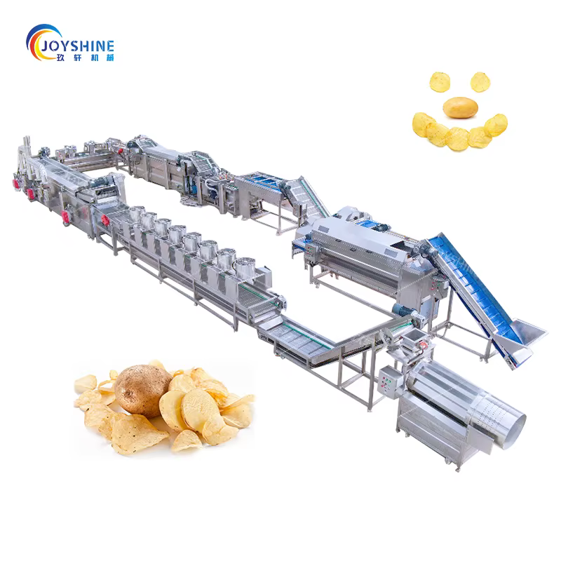 Fully-Automatic French Fries Making Machine Frozen Potato Chips Processing Plant for Vegetable Production