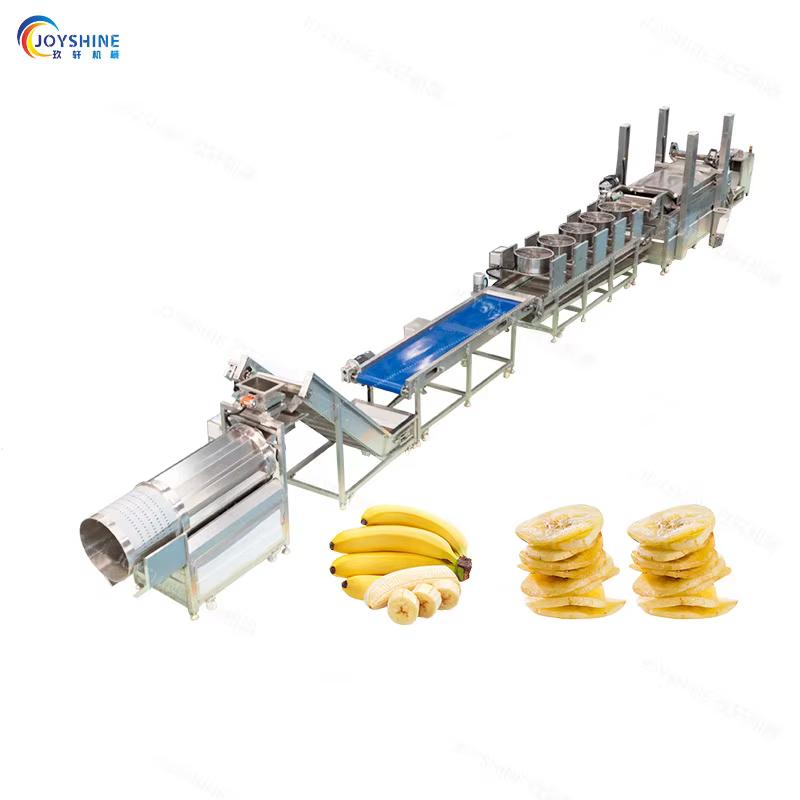 HIgh Quality Semi-Automatic Banana Chips Plantain Chips Processing Vegetable Chips Production Line Factory Price