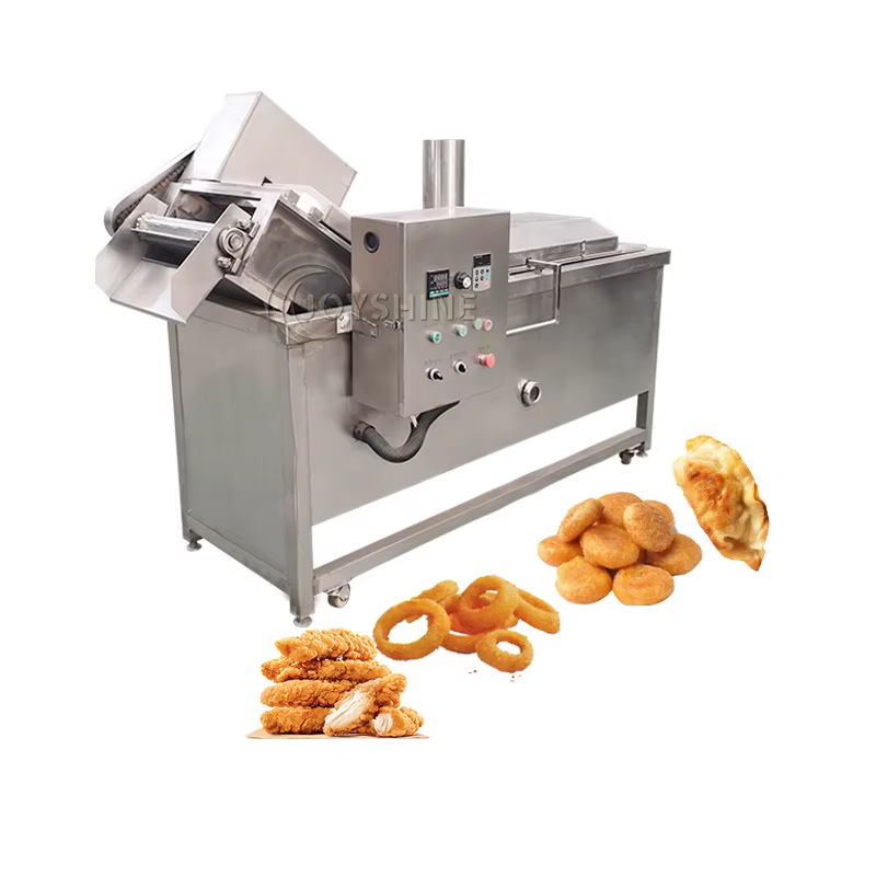 Automatic Temperature Control Industrial Continuous Falafel Fryer Machine
